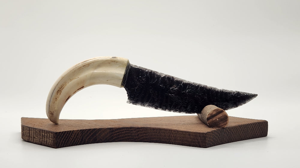 Black Transparent Stone + Warthog Tusk