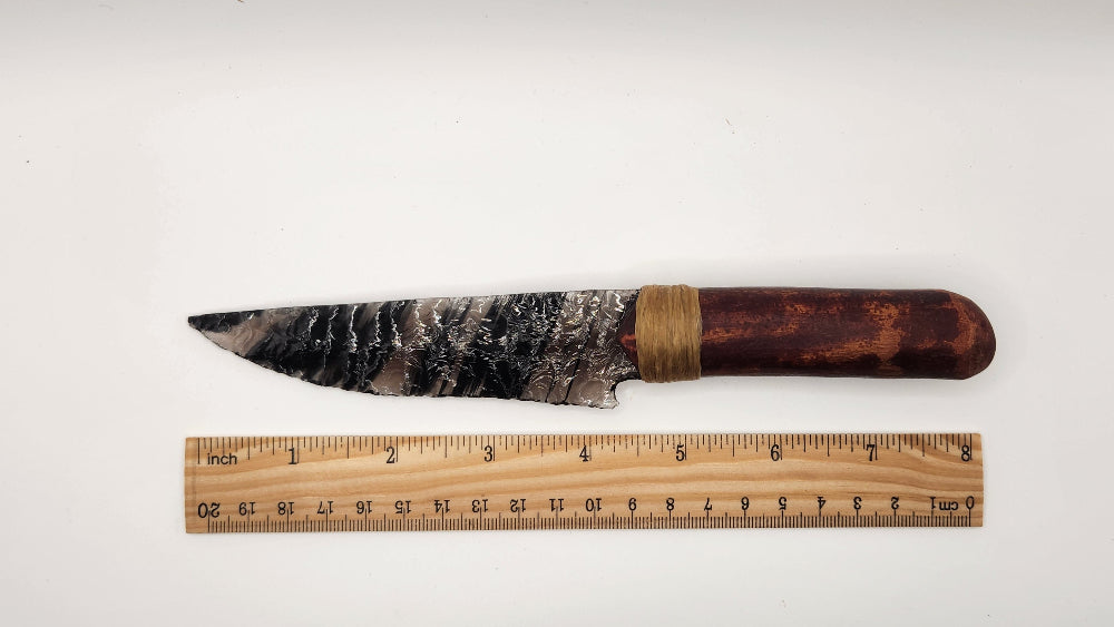 Black Transparent Obsidian Stone + Wood
