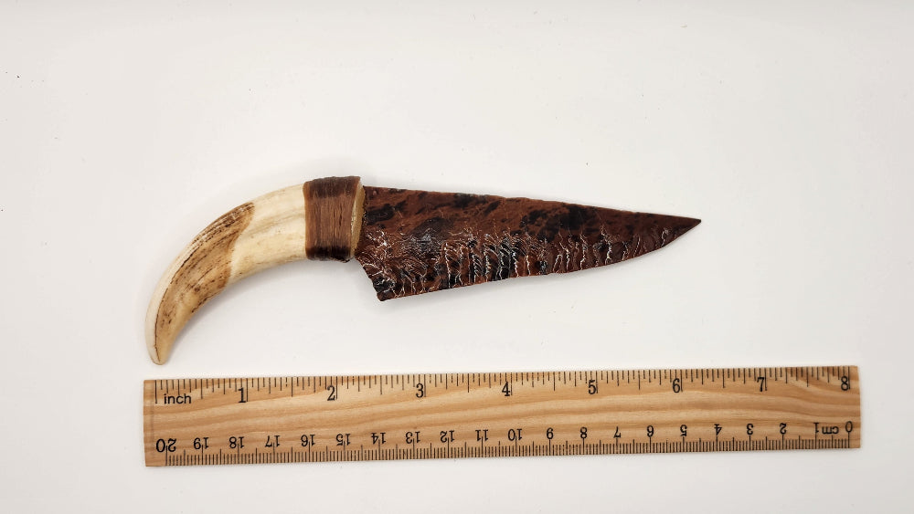 Mahogany Obsidian Stone + Warthog Tusk