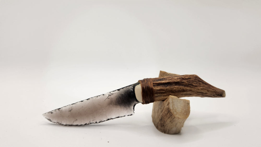 Mini Transparent Obsidian Stone +Deer Antler