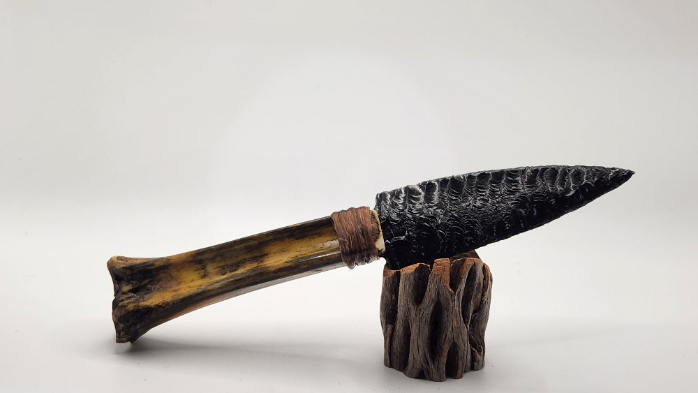 Charcoal Obsidian + Bone