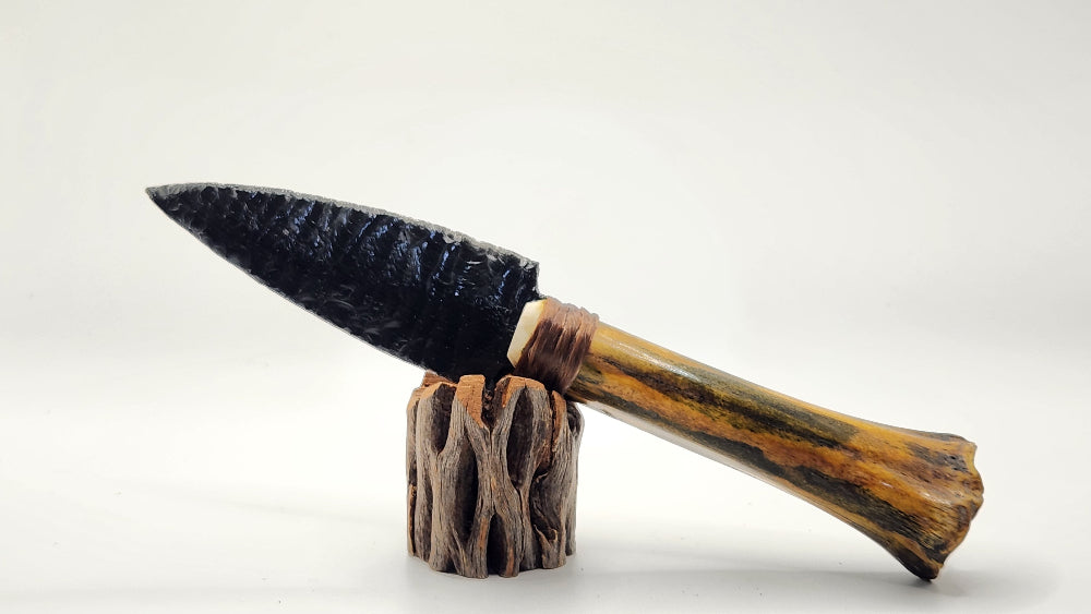 Charcoal Obsidian + Bone