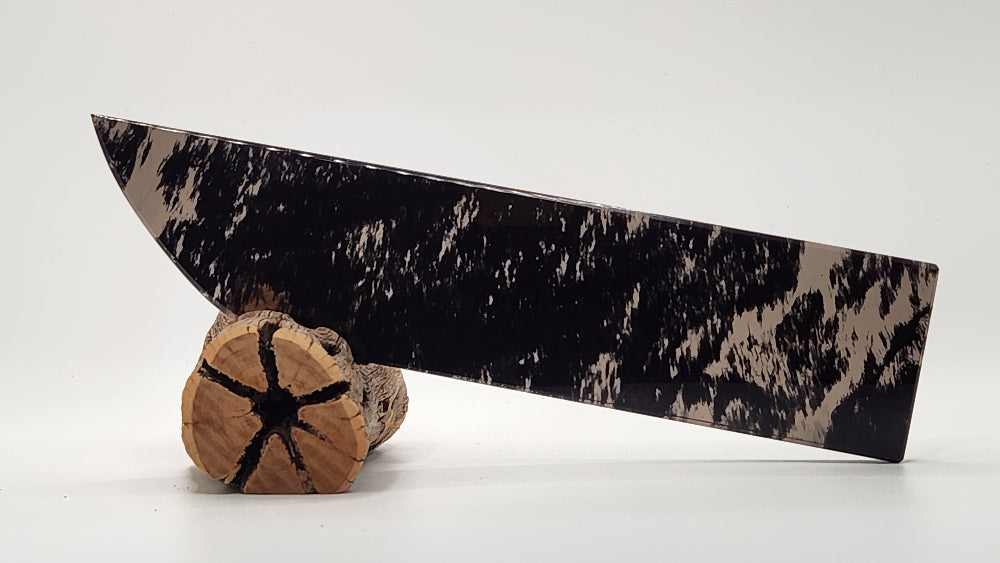 Black Translucent Obsidian solid