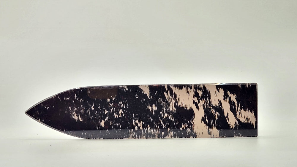 Black Translucent Obsidian solid