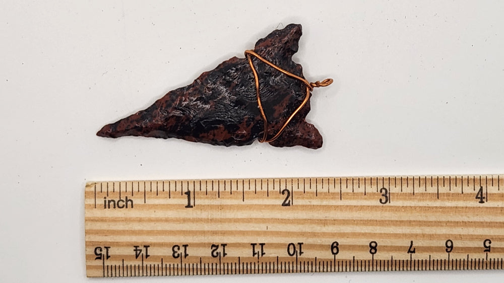 Mahogany Arrow Head Necklace pendant